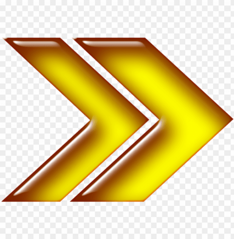 arrow yellow right Transparent PNG Isolated Illustration