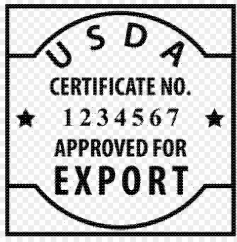 art 312 official marks devices and certificates - usda certificate approved for export PNG Image with Transparent Cutout