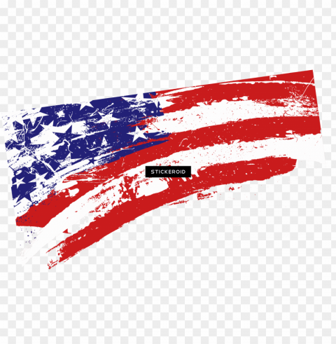 art american flag banner Transparent PNG Isolated Illustrative Element