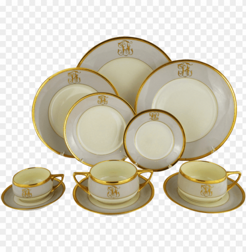 art deco dinner service Isolated Artwork on Transparent Background PNG transparent with Clear Background ID 1ac55171