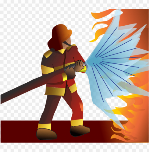 art fireman - fire rescue firefighter clipart Transparent PNG Graphic with Isolated Object