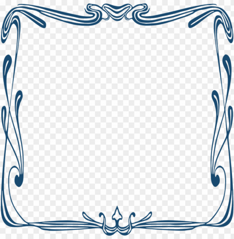 Art Nouveau Frame Clear Background PNG Elements