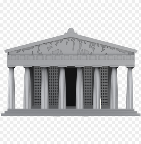 arthenon10 - roman temple PNG files with transparent elements wide collection