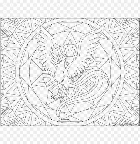 articuno - articuno group coloring pages PNG no watermark