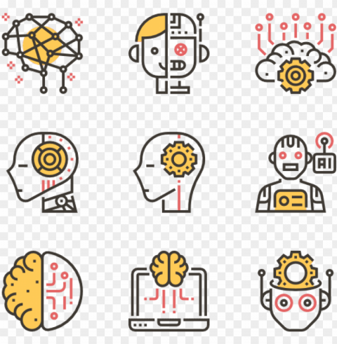 artificial intelligence - travel icon vector PNG images with transparent canvas comprehensive compilation