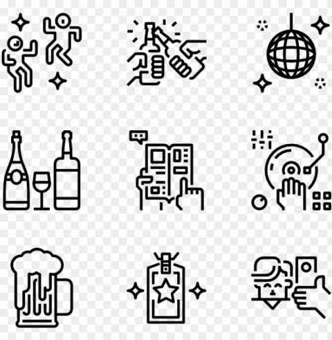 arty and event 36 icons - astronaut icon vector PNG images with cutout
