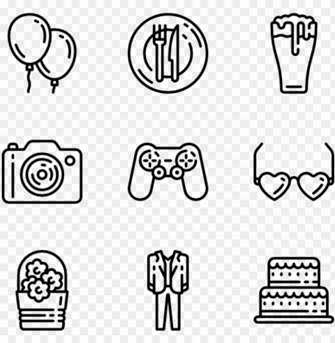 arty elements 50 icons - hip hop icon PNG images no background