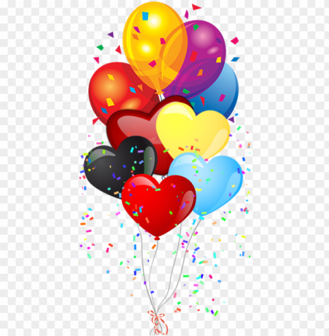arty themes & decorations supplies - birthday balloons clipart PNG pics with alpha channel