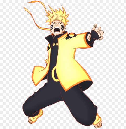 aruto modo kurama - naruto six paths Transparent PNG Isolated Graphic with Clarity