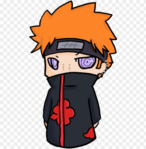 aruto pain clipart pain - mini pain naruto Clear Background Isolated PNG Illustration