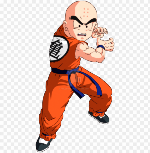 as a young boy krillin studied martial arts with goku - dragon ball krilin Isolated Icon in HighQuality Transparent PNG
