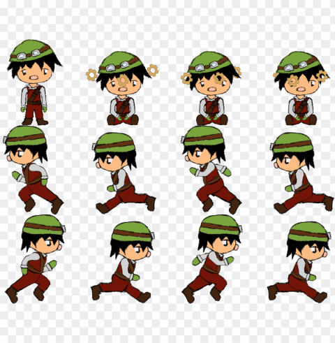 as the character is now more lively it has been decided - character movement sprite sheet PNG graphics with alpha channel pack