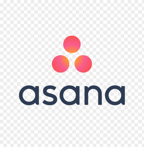 asana logo Clear Background PNG Isolated Design Element