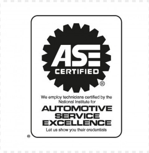 ase certified logo vector PNG Graphic with Isolated Clarity