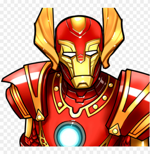 asgardian iron man icon - marvel avengers academy asgardians Transparent Background Isolated PNG Character