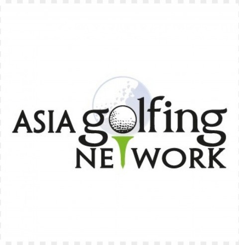 asia golfing network logo vector PNG Image with Isolated Transparency