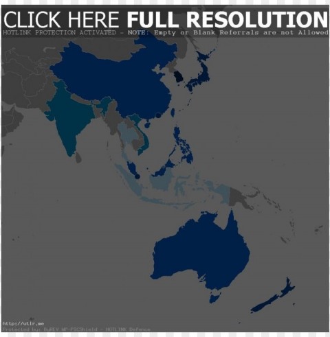 asia pacific map Transparent PNG Isolated Object