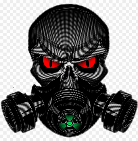 asmask skullface skull myartwork2018 myartwork skullhe - skull gas mask logo Isolated Artwork on Clear Transparent PNG