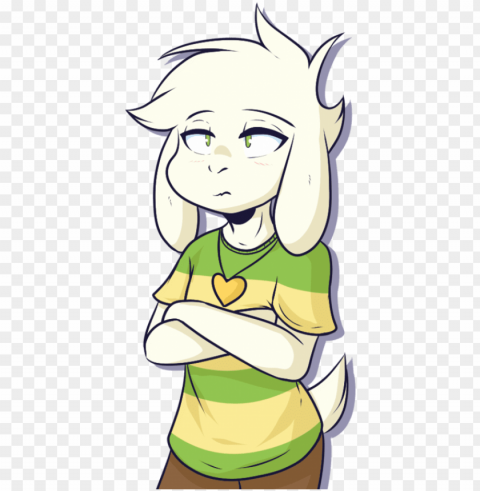 asriel by kitazureskye - cartoo ClearCut Background Isolated PNG Art