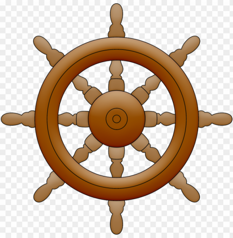 assatempo da ana - ship wheel clock Isolated Element on Transparent PNG