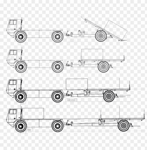 assists in agility of tractor unit - technical drawi PNG files with clear backdrop collection