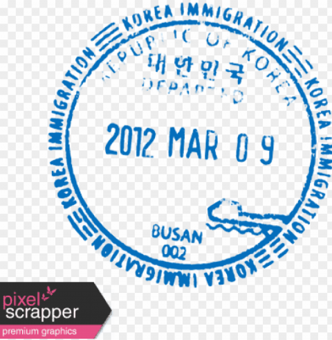 assport stamp - korea passport stamp High-definition transparent PNG