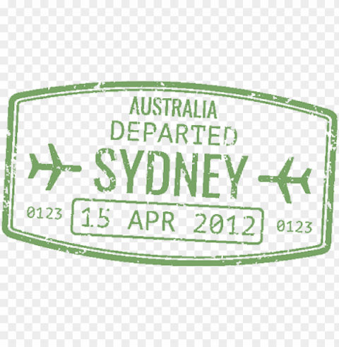 assport stamp sydney - australian passport stamp PNG images with alpha transparency layer