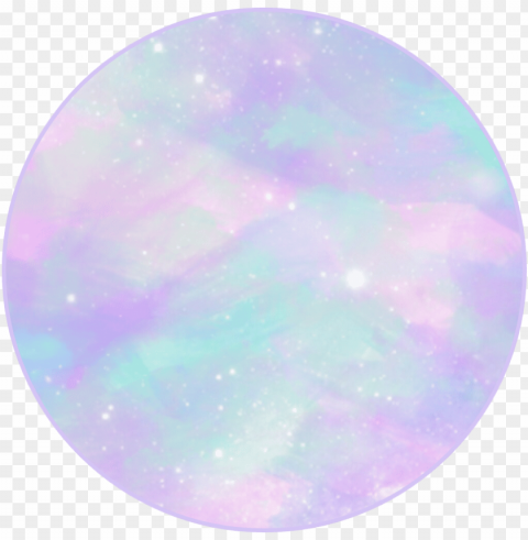 astel galaxy sticker circle - circle Isolated Character on Transparent PNG
