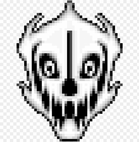 aster-blaster hd - undertale pixel art grid gaster blaster Isolated Graphic on HighQuality Transparent PNG