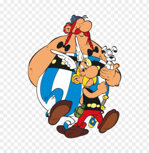 asterix obelix & idefix vector free PNG Object Isolated with Transparency