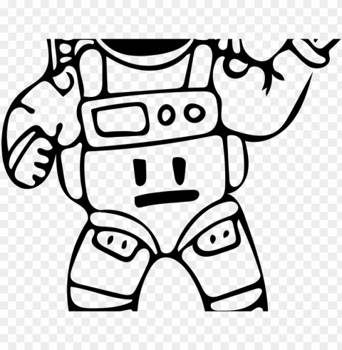 astronaut clipart free black and white HighQuality Transparent PNG Object Isolation