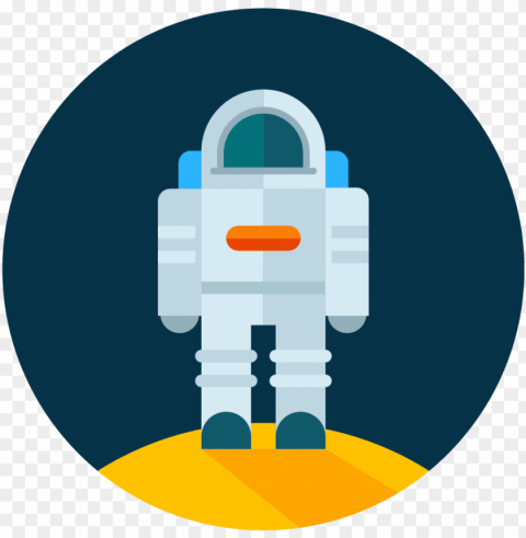 astronaut moon icon vector - icon High-resolution PNG