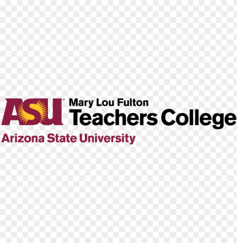 asu mary lou fulton teachers college logo - arizona state university PNG Image with Transparent Isolated Design