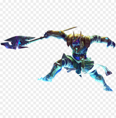 asus vs rengar - league of legends nasus Isolated Character on Transparent PNG