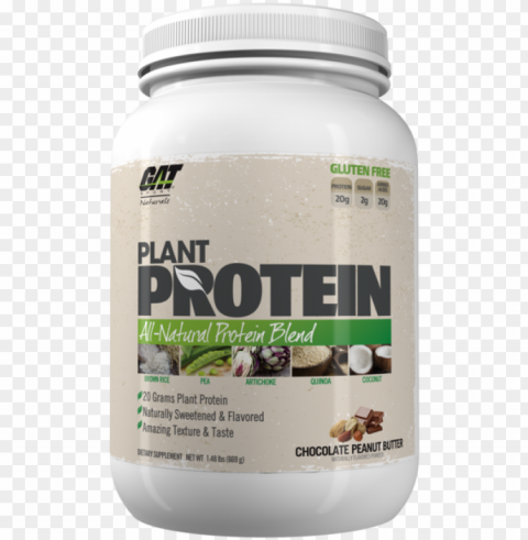 at sport plant protein - gat sport plant protein - 20 servings chocolate peanut Isolated Item on Transparent PNG
