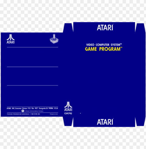 atari 2600 template comments - atari 2600 box template PNG images with transparent canvas comprehensive compilation