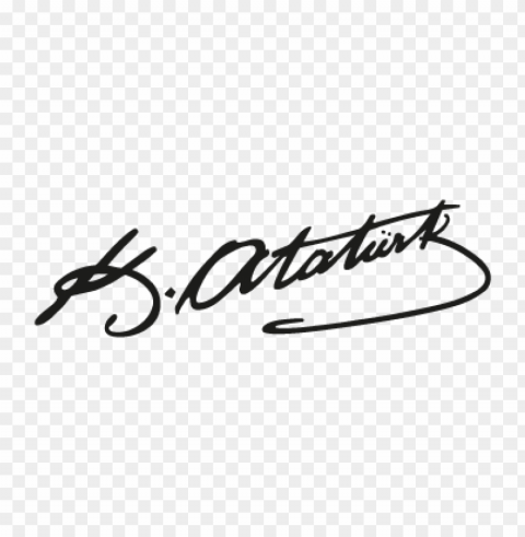 ataturk text vector logo free PNG transparent pictures for projects
