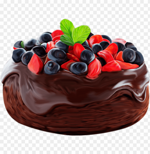 âteau au chocolat dessin - chocolate cake PNG high resolution free
