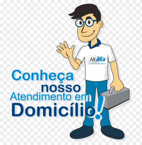 atendimento a domicilio PNG with isolated background