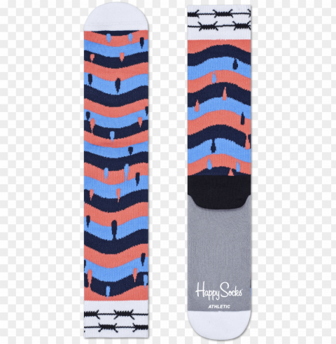 athletic montana drips sock - happy socks montana cans Transparent Background PNG Isolated Icon