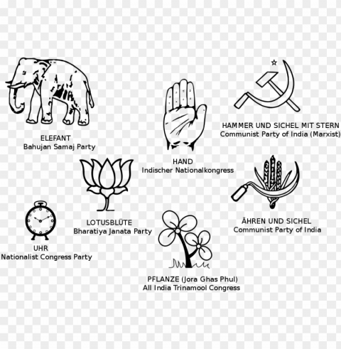 ational symbols - file - bharatiya janata party Isolated Element on HighQuality Transparent PNG