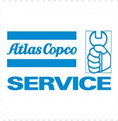 atlas copco service logo vector Isolated Graphic Element in HighResolution PNG