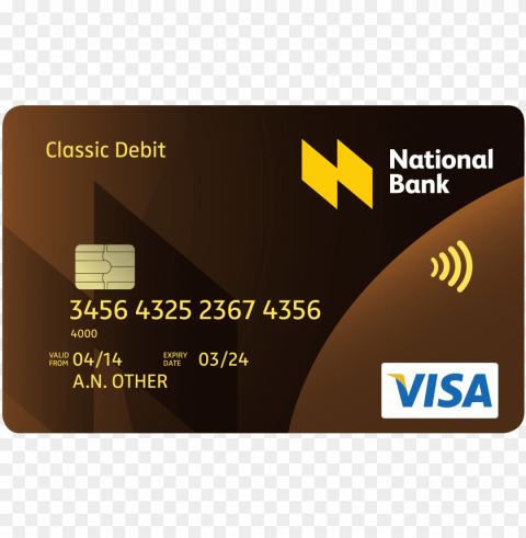 atm card clipart - national bank atm card Transparent PNG Object Isolation