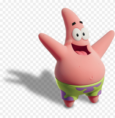 atrick out of water render 01 - spongebob movie sponge out of water patrick Isolated Subject in Clear Transparent PNG