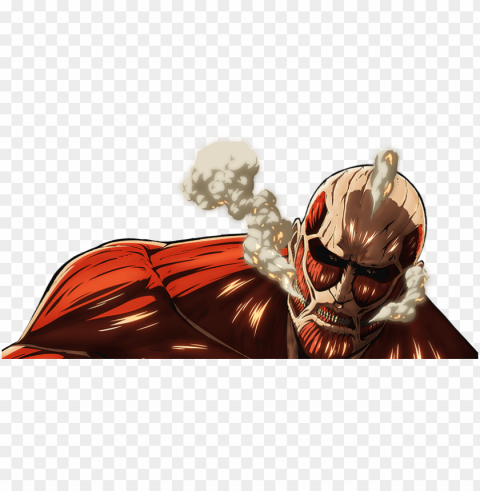 attack on titan - mikasa eren colossal titan attack on titan t-shirts PNG with Isolated Transparency