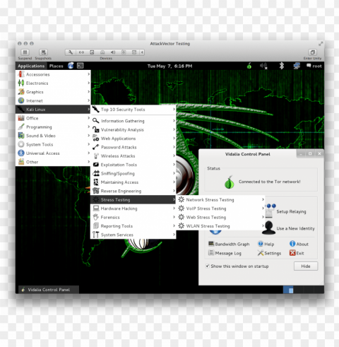 attackvector linux is a new distribution for anonymized - kali linux start menu PNG Image Isolated with Transparent Clarity