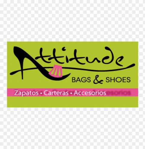 attitude bags & shoes vector logo PNG images for websites