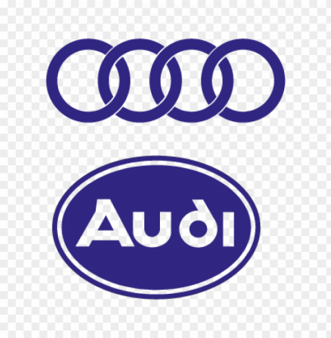 audi auto vector logo download free Clean Background Isolated PNG Image