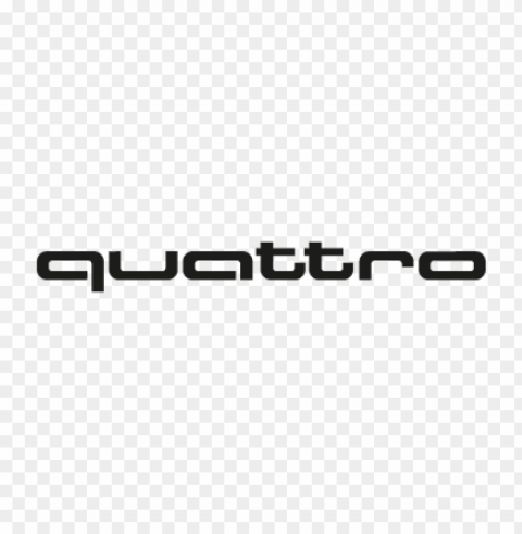 audi quattro vector logo free download Clean Background Isolated PNG Design