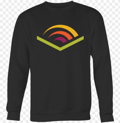 audible logo shirt hoodie sweatshirt sweater long sleeve - long-sleeved t-shirt PNG images without watermarks PNG transparent with Clear Background ID 068812ea